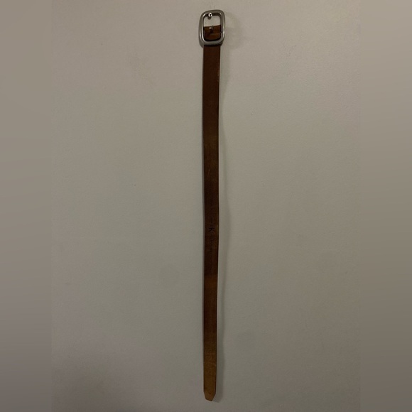 Vintage Calvin Klein Brown Leather Belt Men Size Large Made In Argentina - Picture 2 of 9